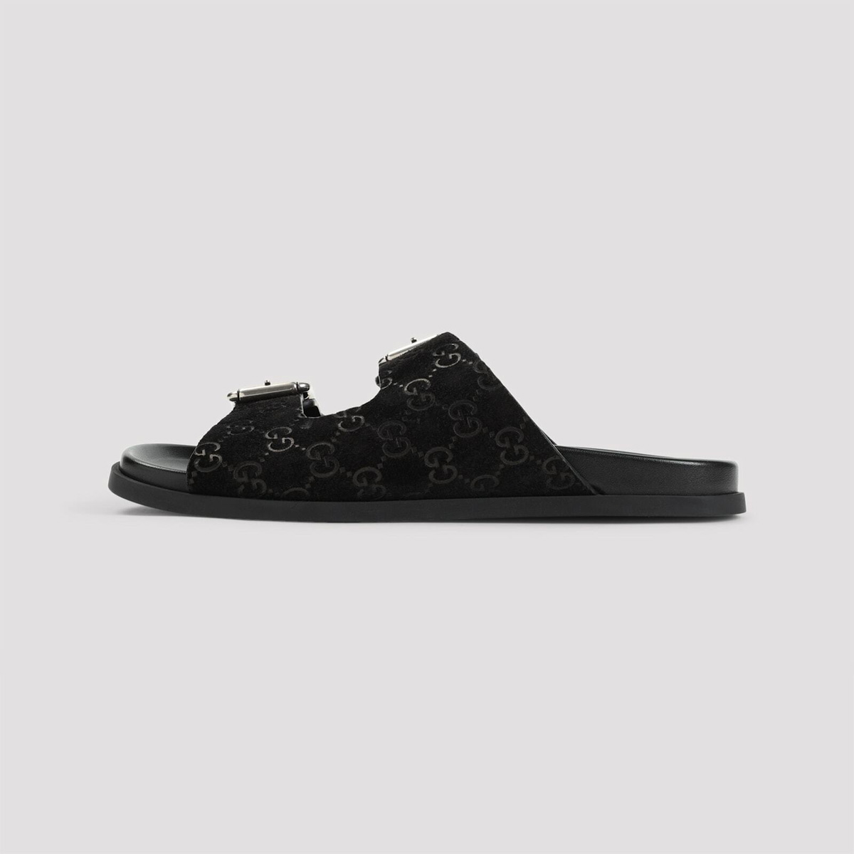 【関税&送料込】Gucci Black Suede Slippers Gucci Suede Slippers Gucci