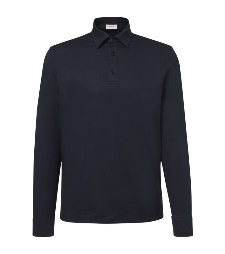 Photo: Agnona Cotton and silk polo shirt