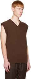 De Bonne Facture SSENSE Exclusive Brown Vest