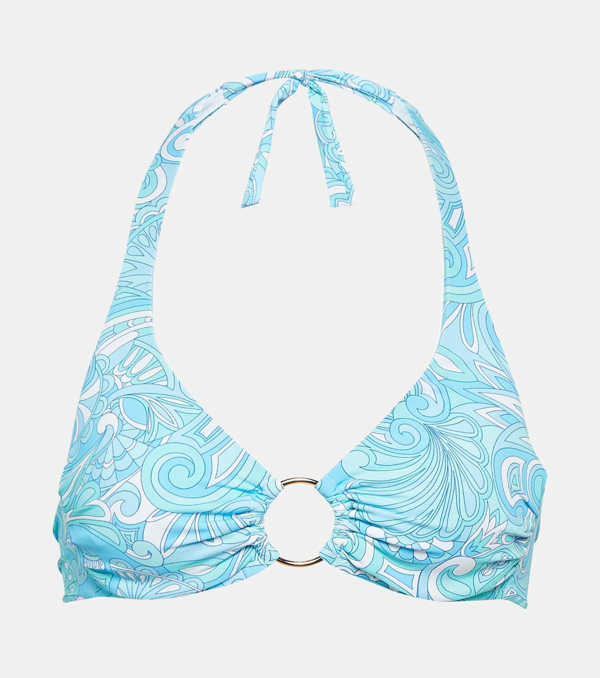 Martinique printed bandeau bikini top in green - Melissa Odabash