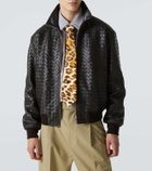 Bottega Veneta Leopard-print calf hair tie