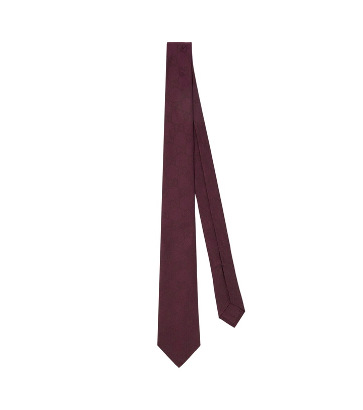 Photo: Gucci GG cotton and silk jacquard tie