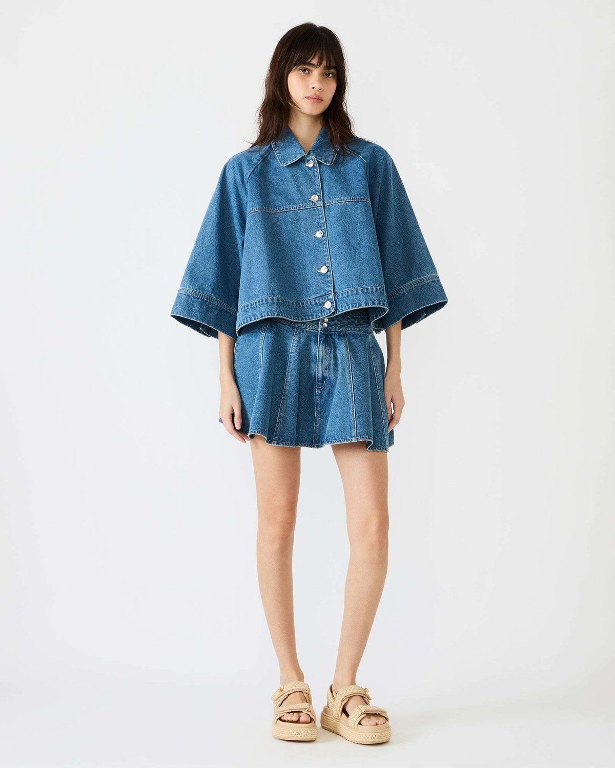Steve Madden Rhode Jacket Denim in Blue