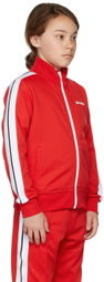Palm Angels Kids Red Classic Logo Track Jacket