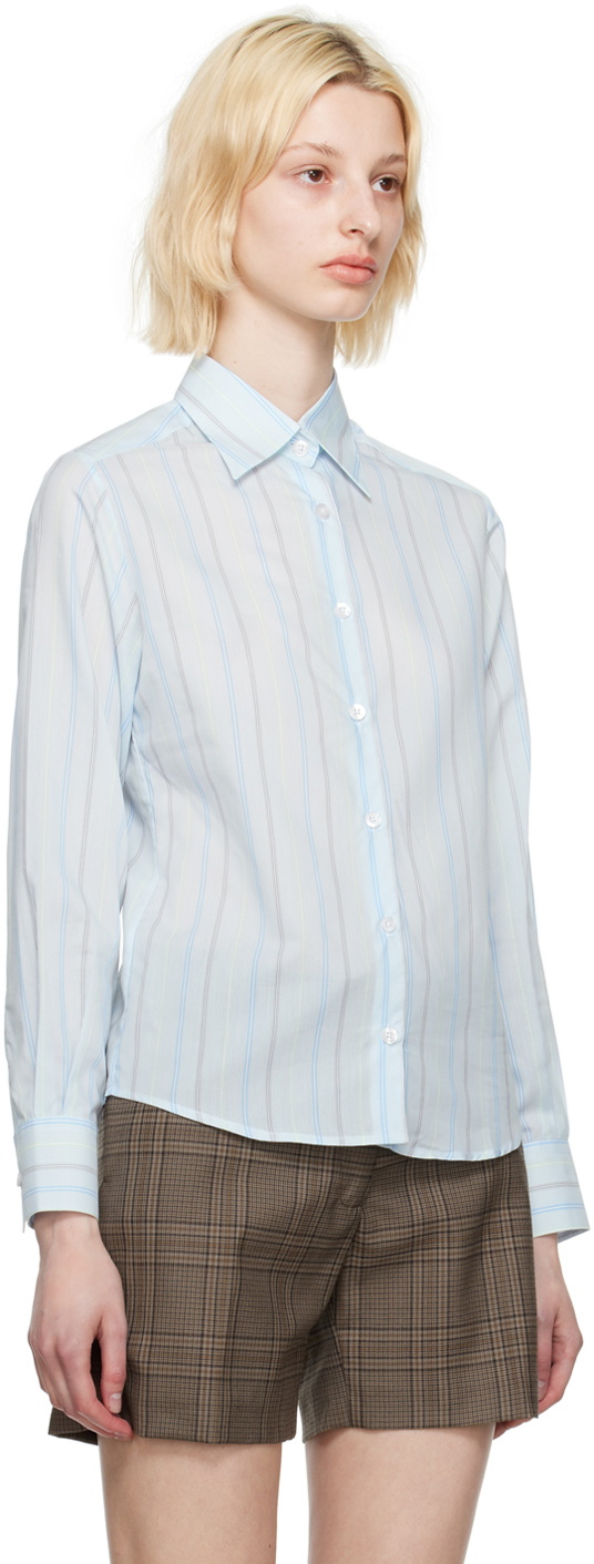 Ernest W. Baker Blue Pinstripe Shirt