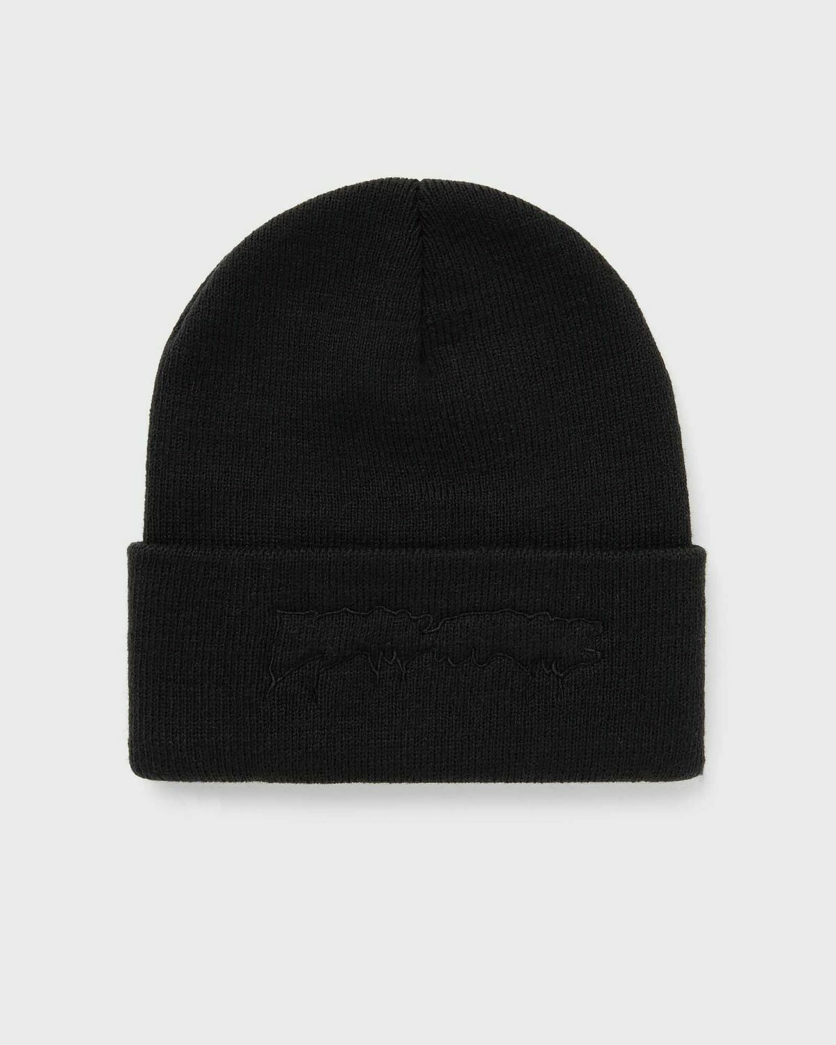 Fucking Awesome Drip Embroidered Beanie Black Beanies
