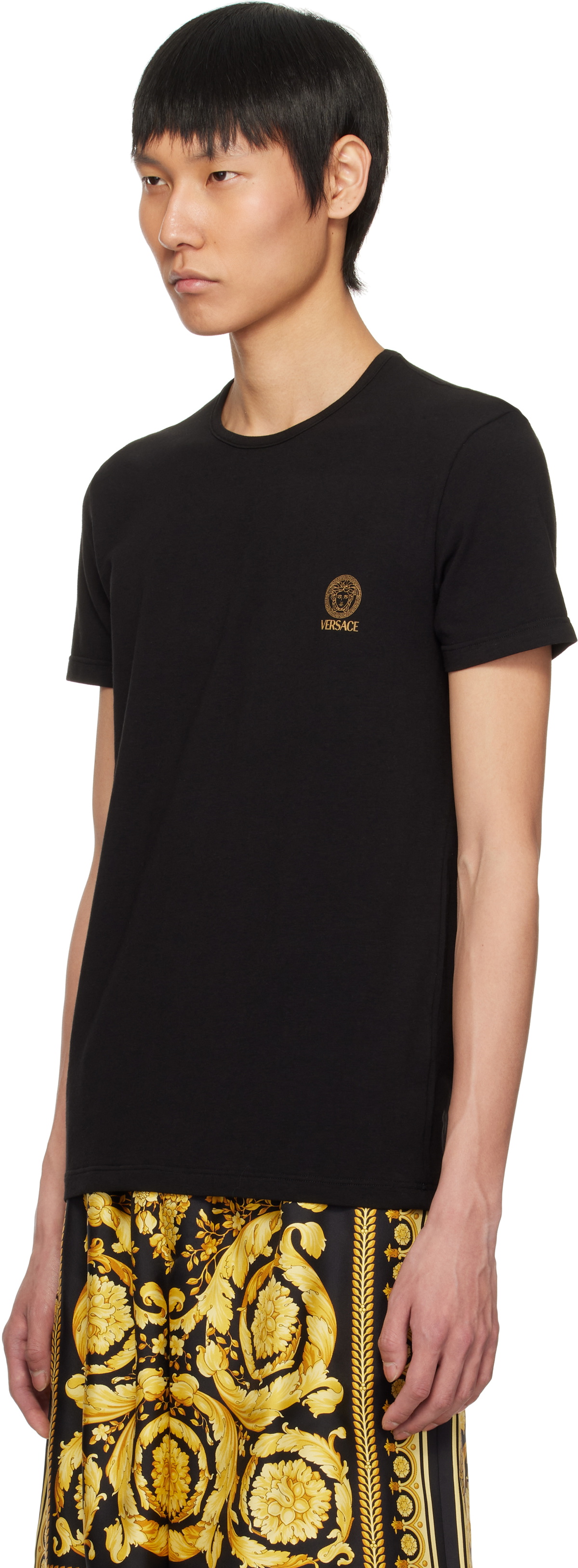 Versace Underwear Two-Pack Black Medusa T-shirts