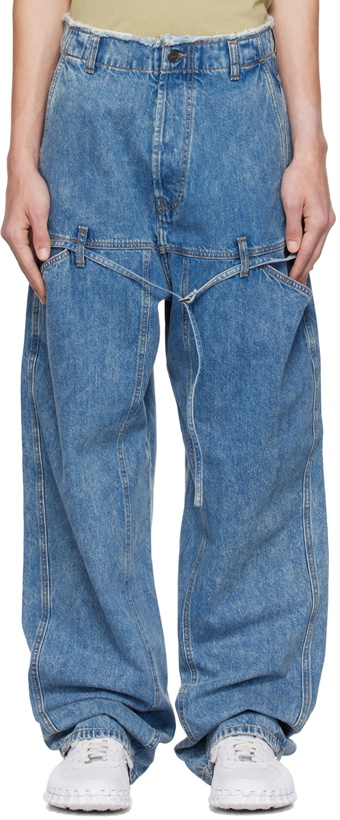 Photo: Jacquemus Blue Le Chouchou 'Le de Nîmes Criollo' Jeans