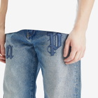 Palm Angels Men's Straight 5 Pocket Jeans in Light Blue