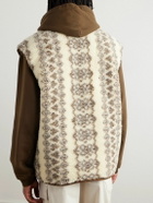 Marant - Printed Recycled-Fleece Gilet - Neutrals
