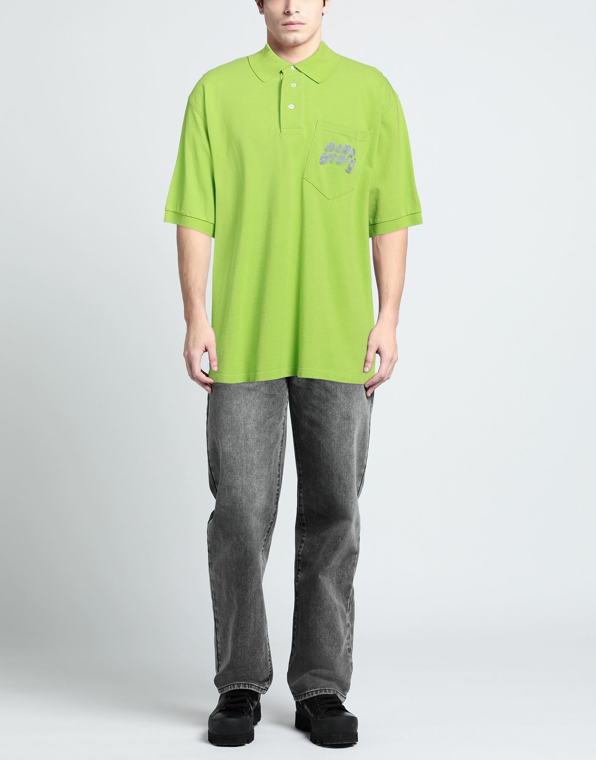 Acne Studios Mens Polo shirt Light in Green