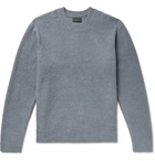 CLUB MONACO - Cotton-Blend Bouclé Sweater - Blue
