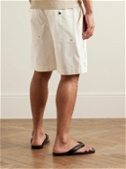 Marant - Nahlan Wide-Leg Cotton Shorts - Neutrals