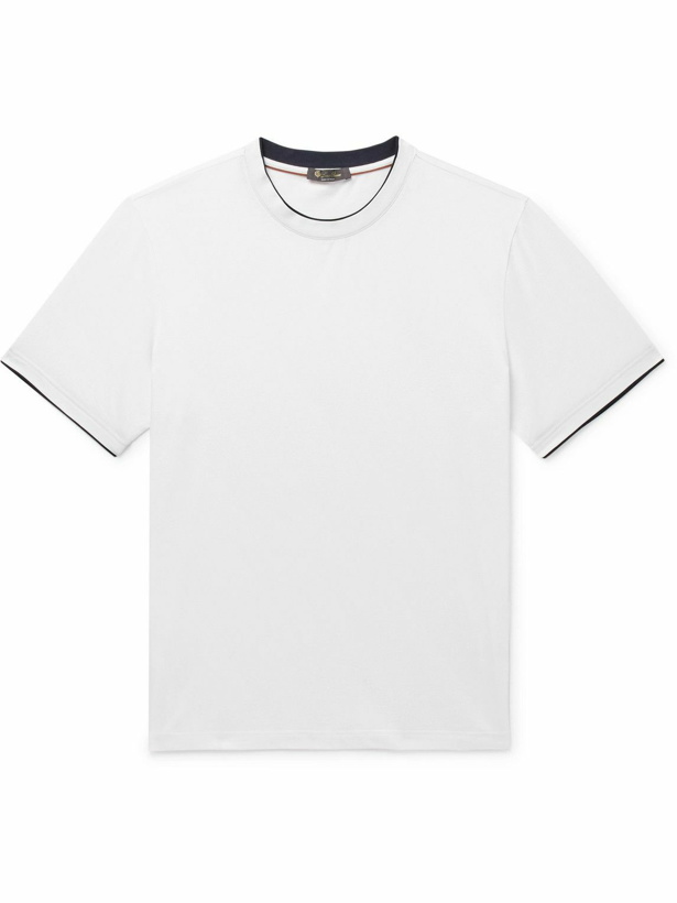 Photo: Loro Piana - Cotton-Jersey T-Shirt - White