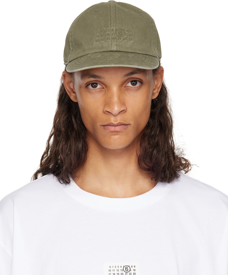 MM6 Maison Margiela Khaki Baseball Cap