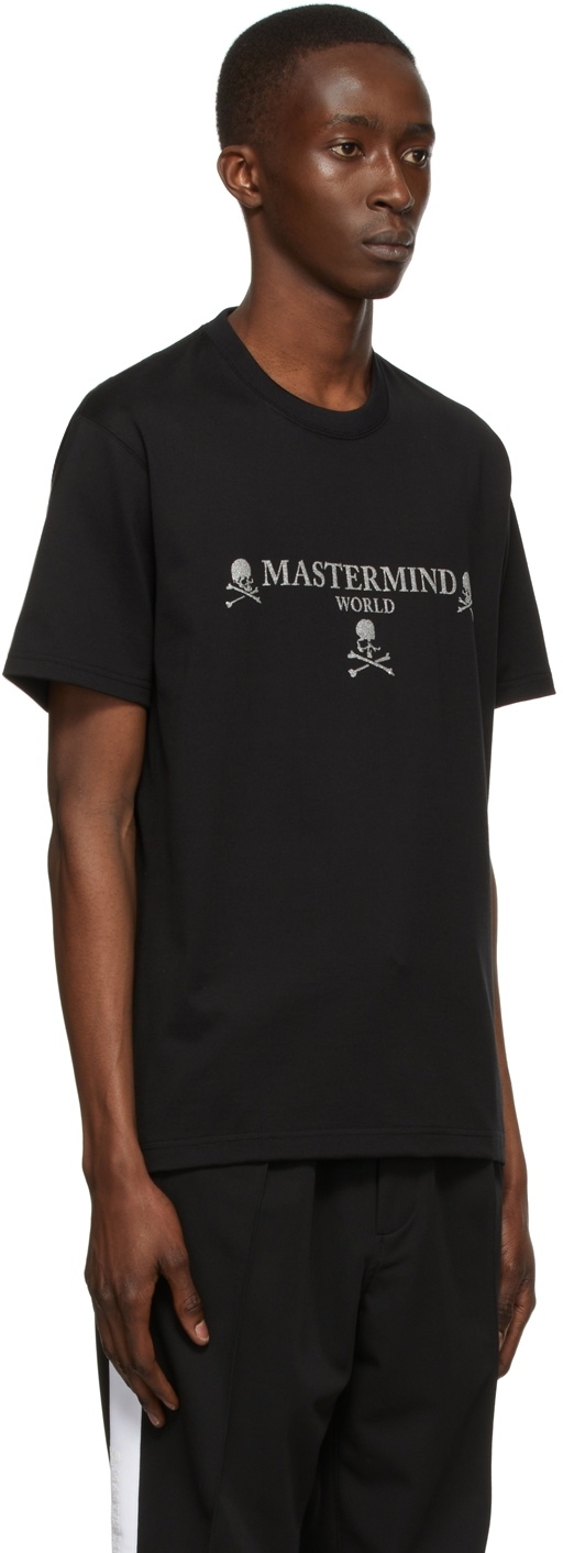 mastermind WORLD Black Cotton T-Shirt MASTERMIND WORLD