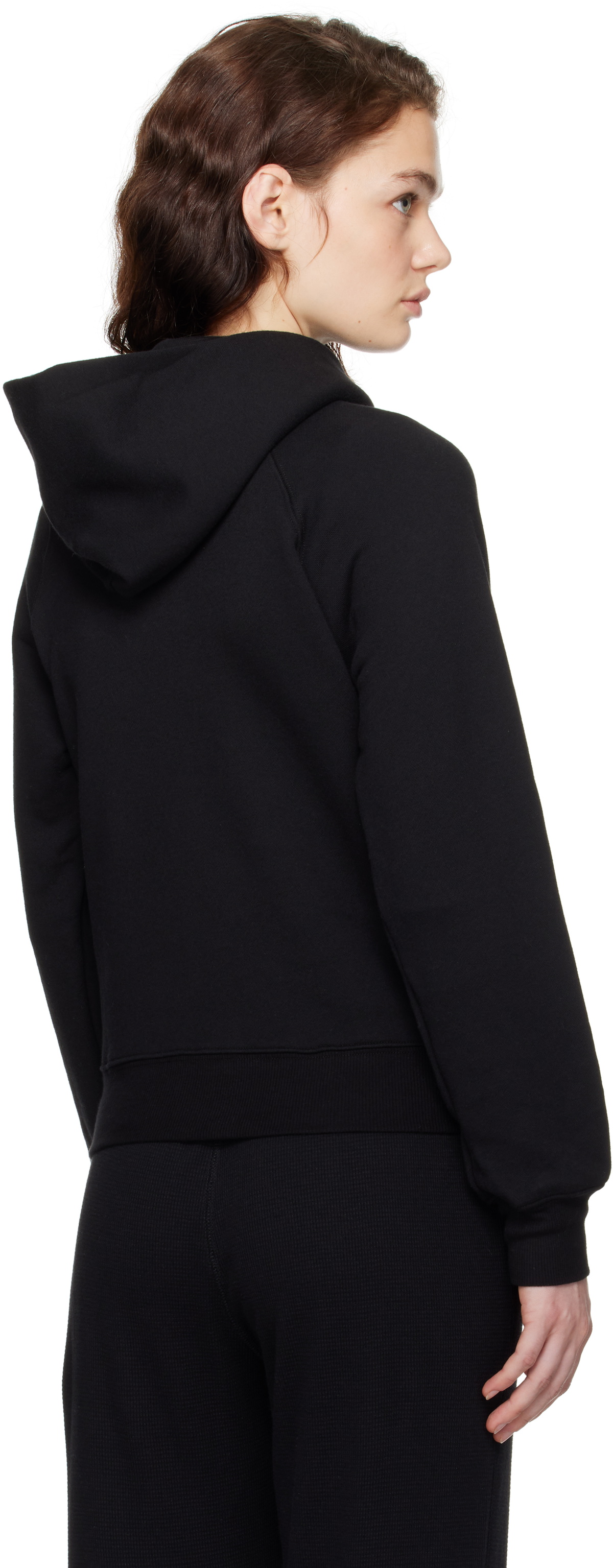 ÉTERNE Black Shrunken Hoodie