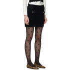 GANNI Black Crochet Miniskirt