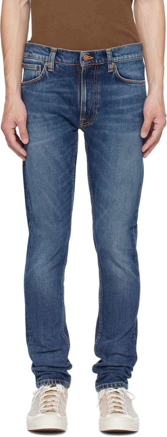 Nudie Jeans Navy Lean Dean Jeans Nudie Jeans Co