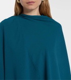 Roksanda Deena caped crêpe gown