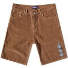 Fucking Awesome Men's Spiral Cord Short in Brown