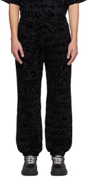 Versace Jeans Couture Black Graffiti Sweatpants