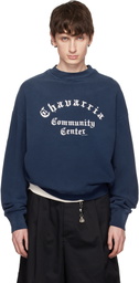 WILLY CHAVARRIA Navy 'Chavarria Community Center' Hooligan Sweatshirt