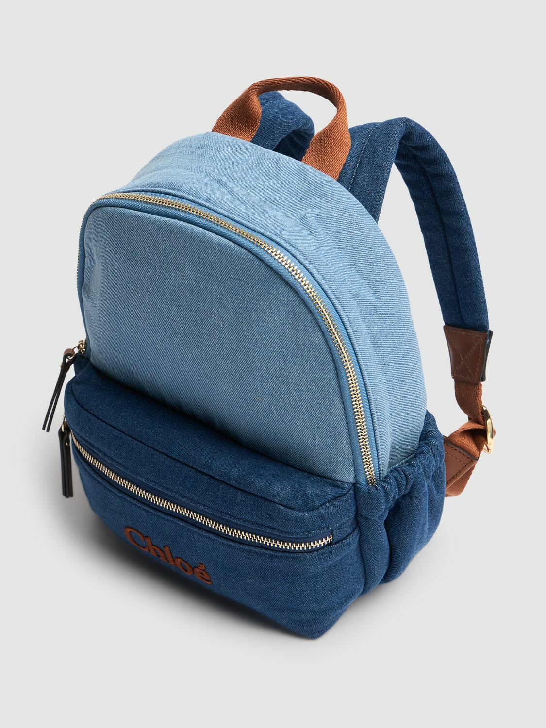 CHLOÉ Cotton Denim Backpack Chloe