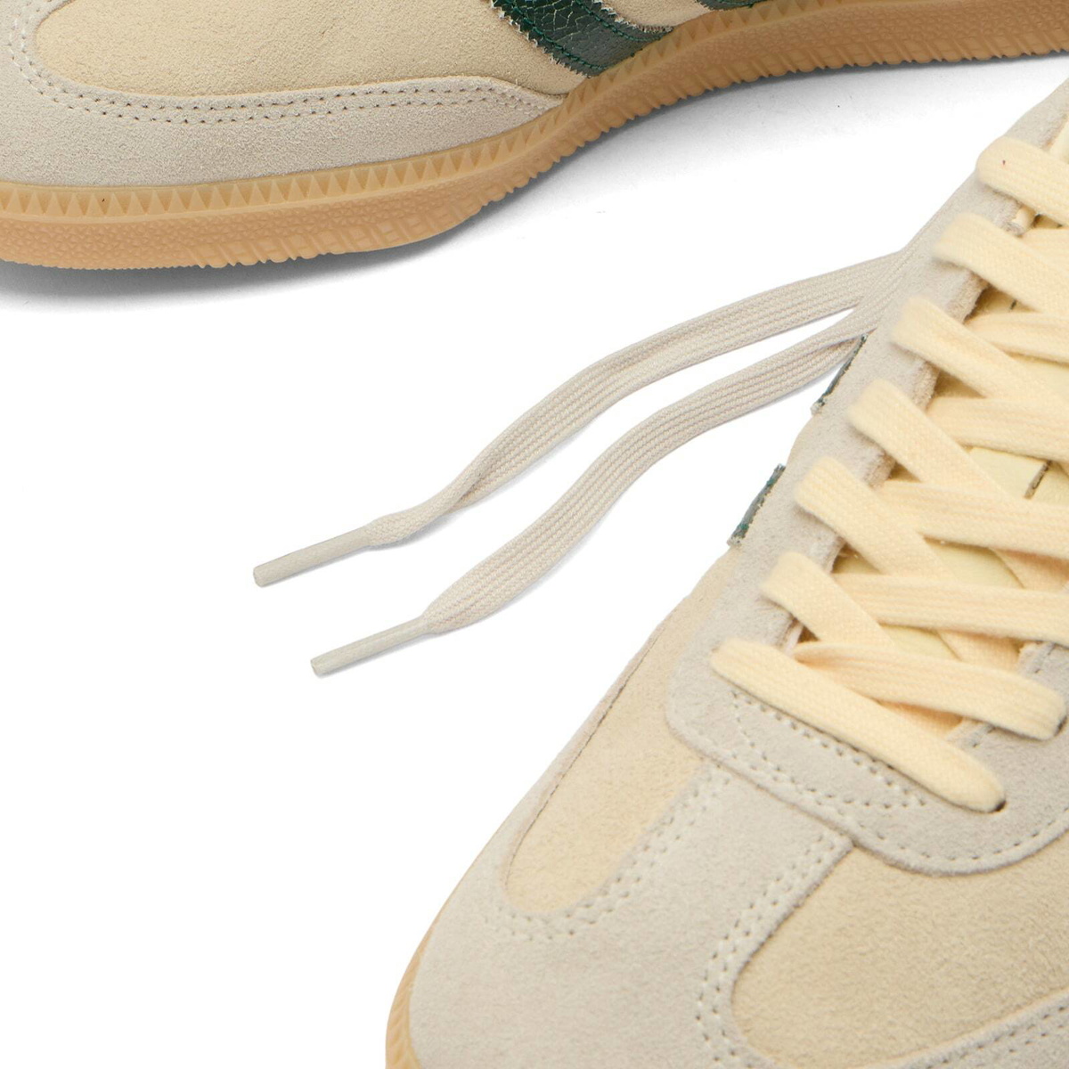 Adidas Men's Samba Og Sneaker in Cream White/Collegiate Green/Magic Beige
