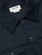 Thom Browne - Striped Cotton-Jersey Shirt Jacket - Blue