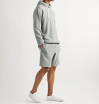 Theory - Surf Mélange Cotton-Terry Drawstring Shorts - Gray