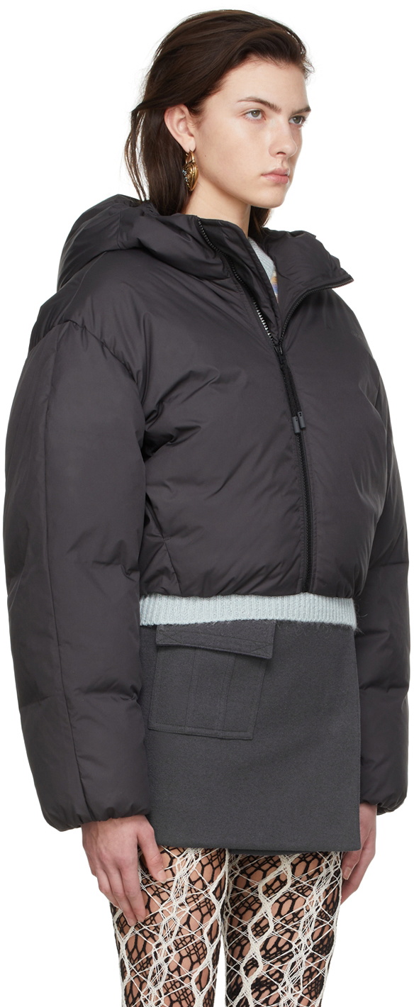 Acne Studios Grey Polyester Down Coat