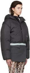 Acne Studios Grey Polyester Down Coat