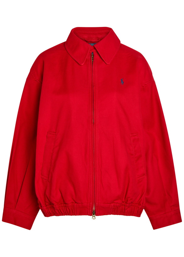 Photo: Polo Ralph Lauren Logo-embroidered Twill Jacket Red