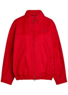 Polo Ralph Lauren Logo-embroidered Twill Jacket Red