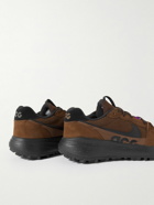 Nike - ACG Lowcate Leather-Trimmed Mesh and Suede Sneakers - Brown