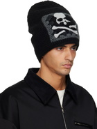 MASTERMIND WORLD Black MW Hand Knitted Beanie