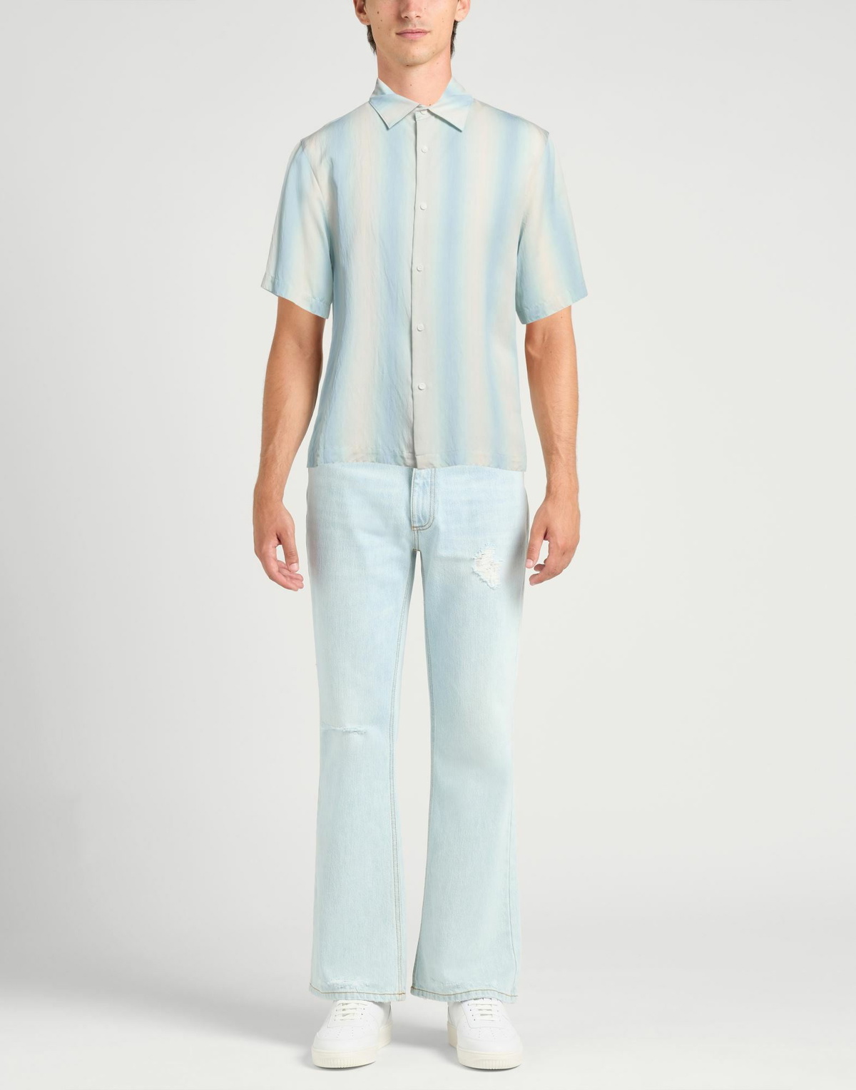 Sandro Mens Shirt Sky in Blue
