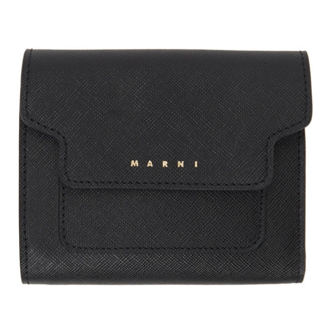 Marni Black Logo Wallet