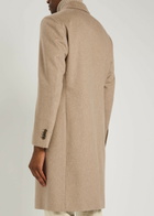 Lardini Double-breasted Wool Coat Beige