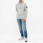 Calvin Klein Men's Monogram Sleeve Badge Hoody in Light Grey Heather