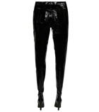 Saint Laurent - Pantaboots leather pants (FR38/shoe 39)