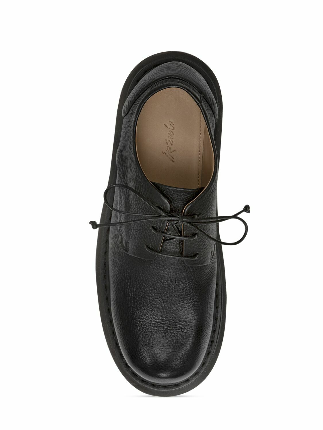 MARSELL Spalla Grained Leather Lace-up Shoes Marsèll