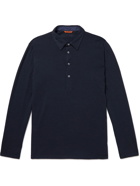 Barena - Slim-Fit Wool-Blend Polo Shirt - Blue