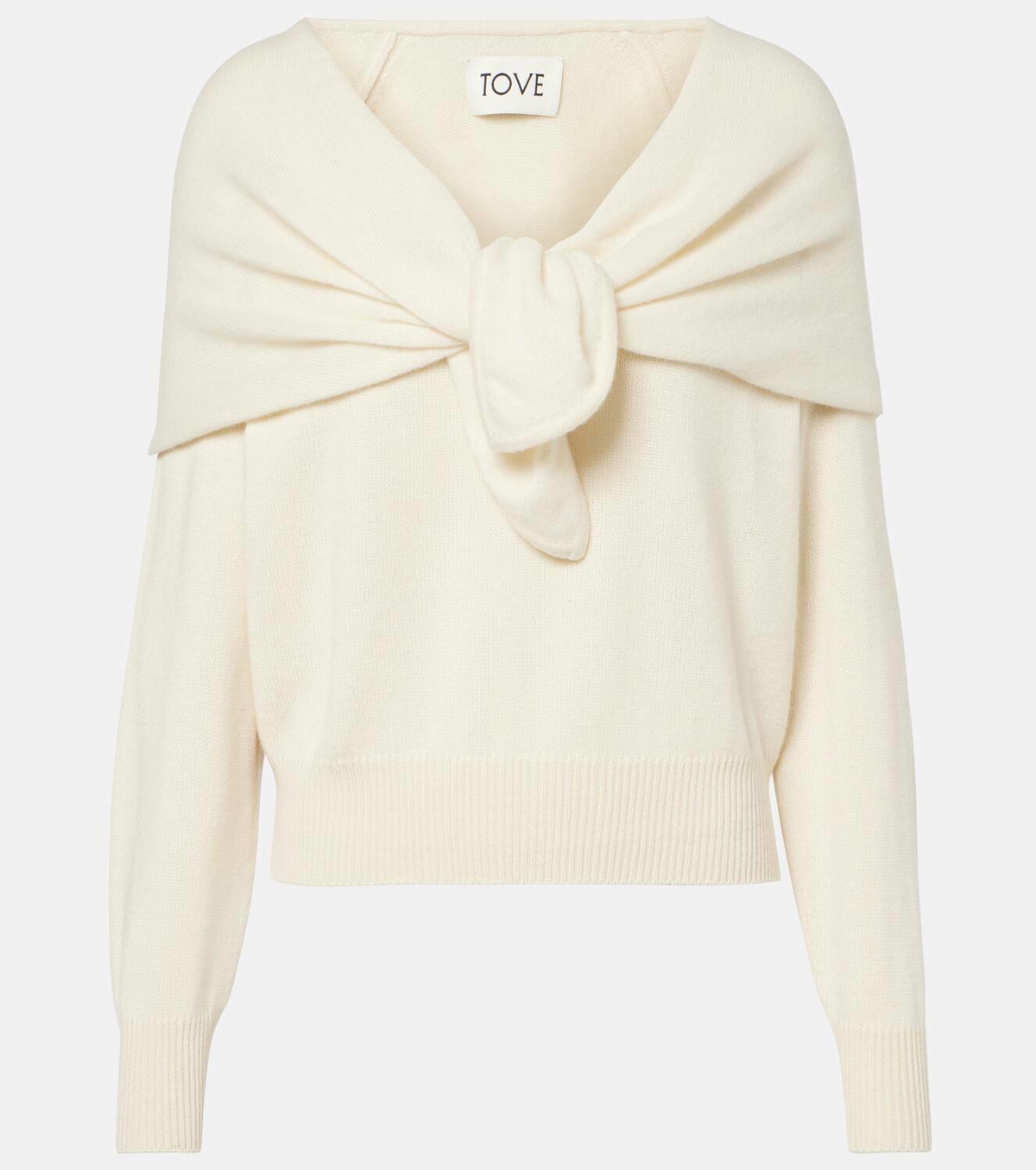 Tove Malia gathered cashmere sweater