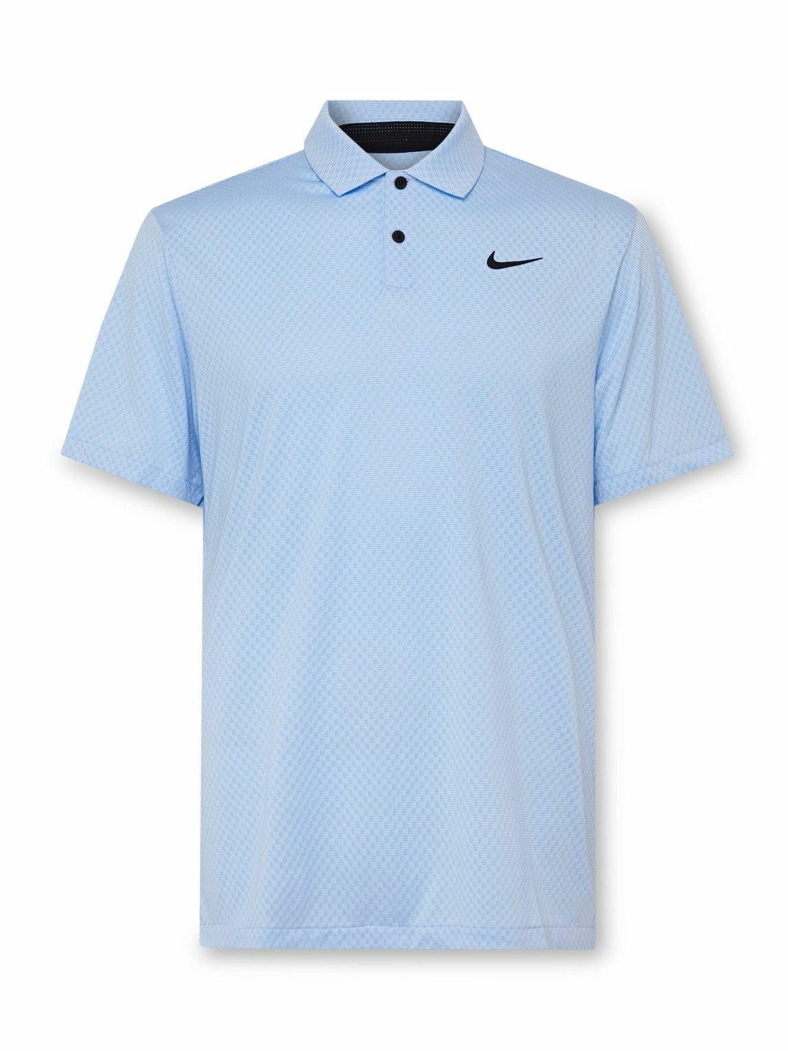 Photo: Nike Golf - Tour Dri-FIT Jacquard Golf Polo Shirt - Blue