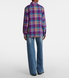 God's True Cashmere Jean's Glade plaid cashmere shirt