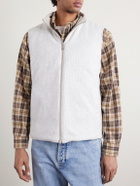 Eleventy - Reversible Suede Quilted Down Gilet - Neutrals