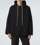 Rick Owens DRKSHDW Hun cotton jersey hoodie