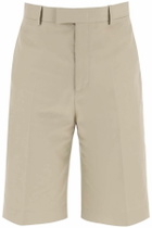 FERRAGAMO tailored canvas bermuda shorts Beige